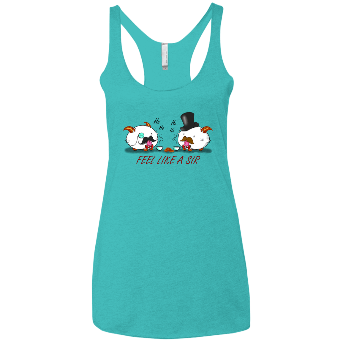 T-Shirts Tahiti Blue / X-Small Poros like a sir Women's Triblend Racerback Tank