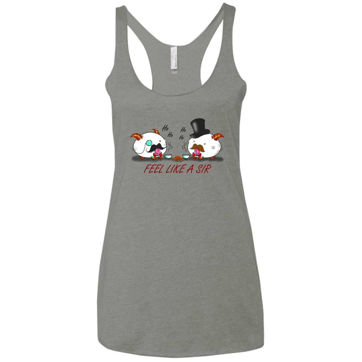 T-Shirts Venetian Grey / X-Small Poros like a sir Women's Triblend Racerback Tank