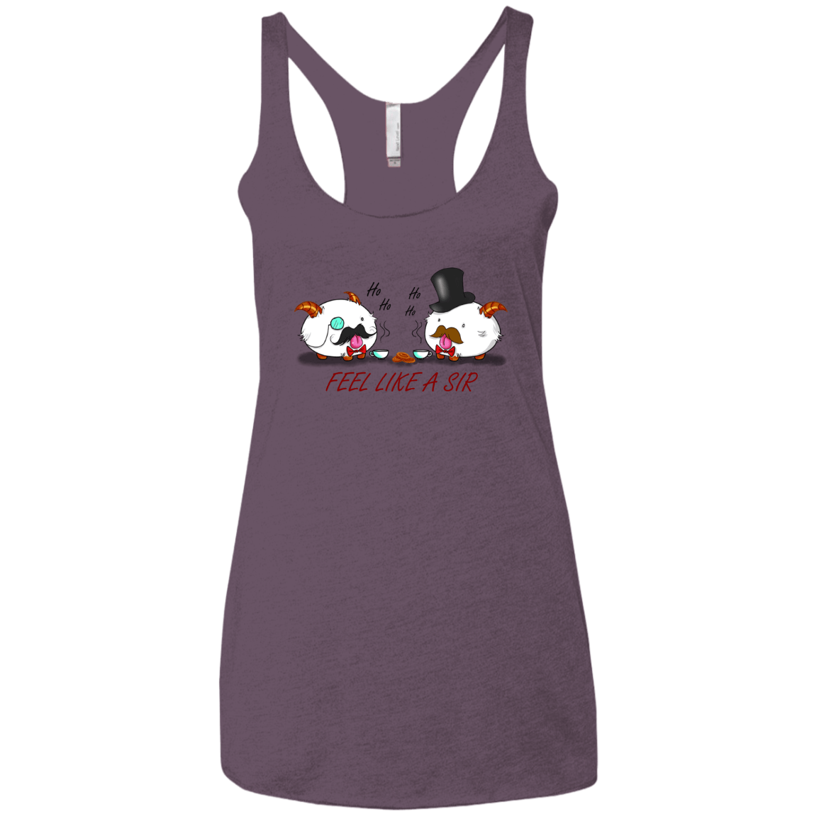 T-Shirts Vintage Purple / X-Small Poros like a sir Women's Triblend Racerback Tank