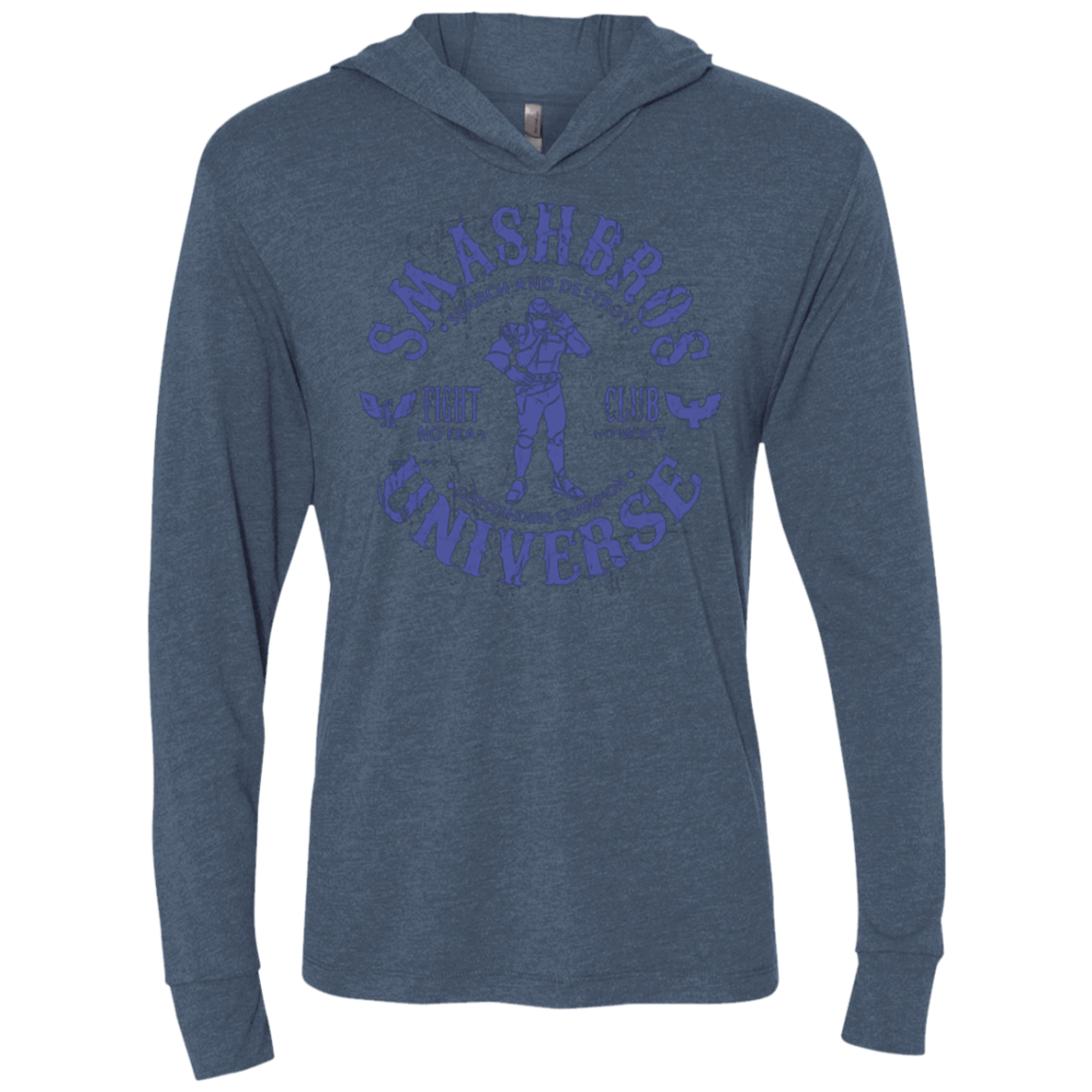 T-Shirts Indigo / X-Small PORT TOWN CHAMPION Triblend Long Sleeve Hoodie Tee