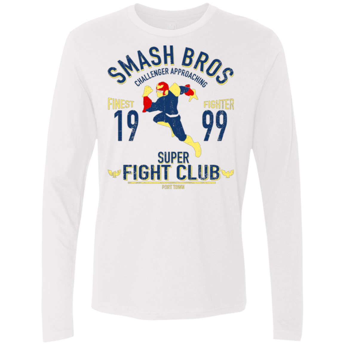 T-Shirts White / Small Port Town Fighter Men's Premium Long Sleeve