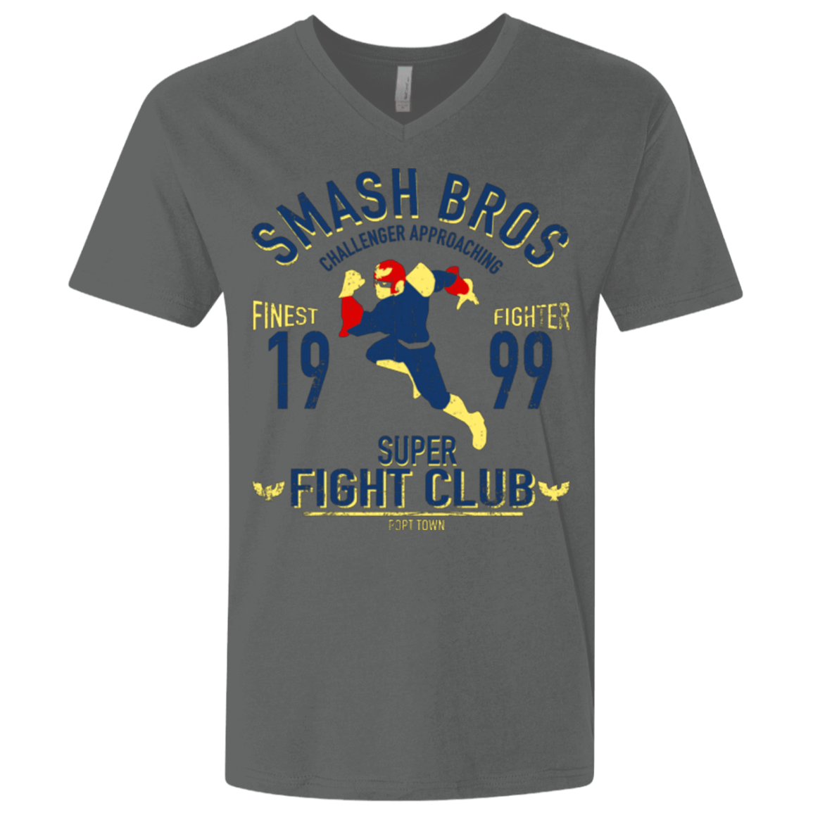 T-Shirts Heavy Metal / X-Small Port Town Fighter Men's Premium V-Neck