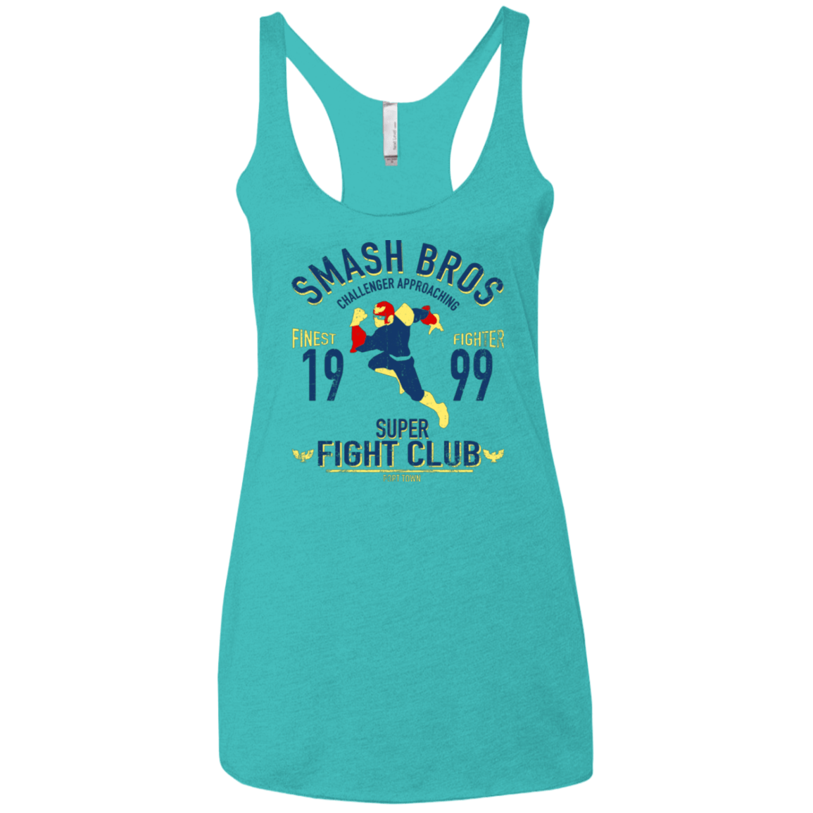 T-Shirts Tahiti Blue / X-Small Port Town Fighter Women's Triblend Racerback Tank