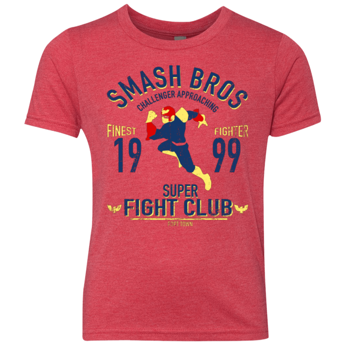 T-Shirts Vintage Red / YXS Port Town Fighter Youth Triblend T-Shirt