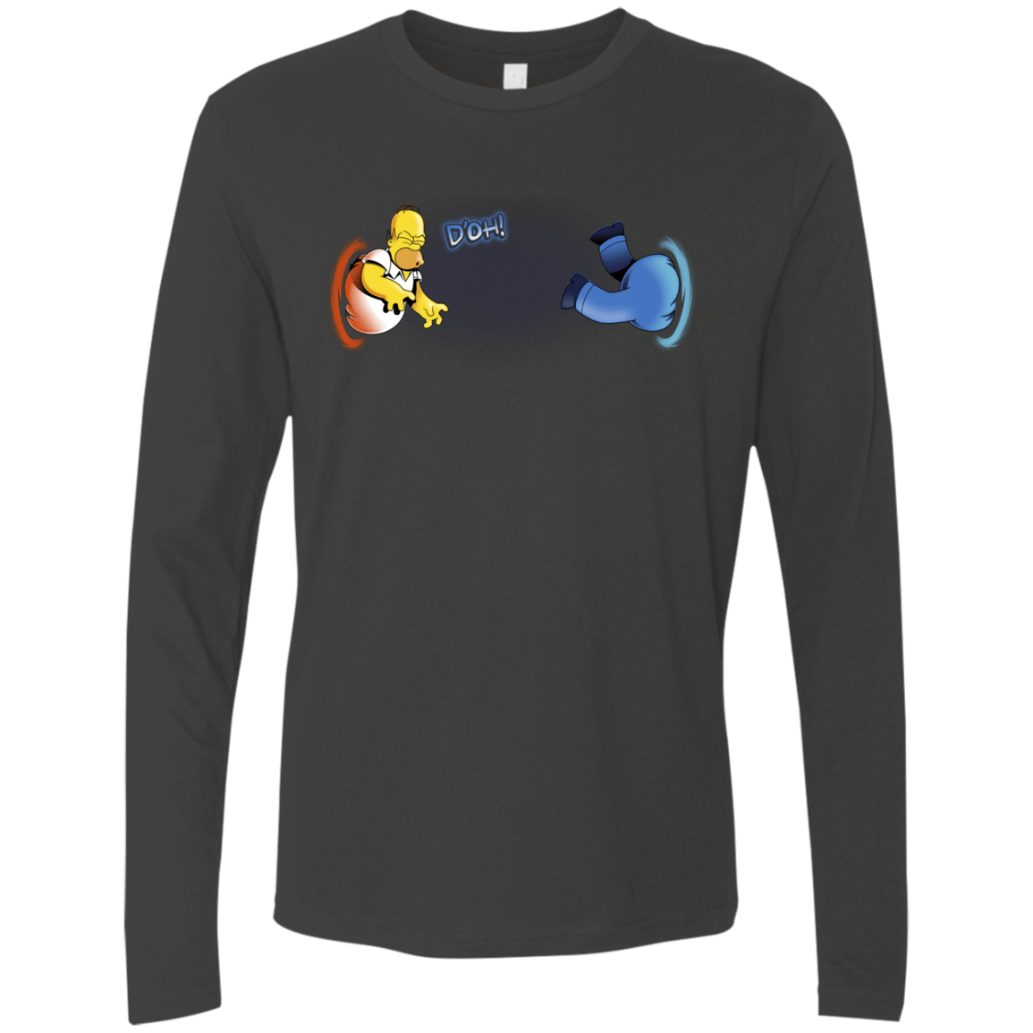 T-Shirts Heavy Metal / S Portal D'oh Men's Premium Long Sleeve