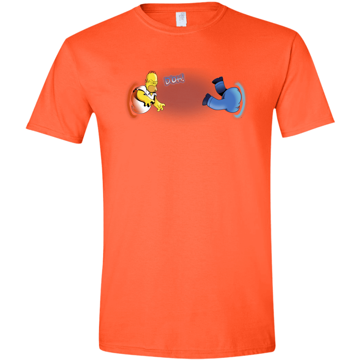T-Shirts Orange / S Portal D'oh Men's Semi-Fitted Softstyle