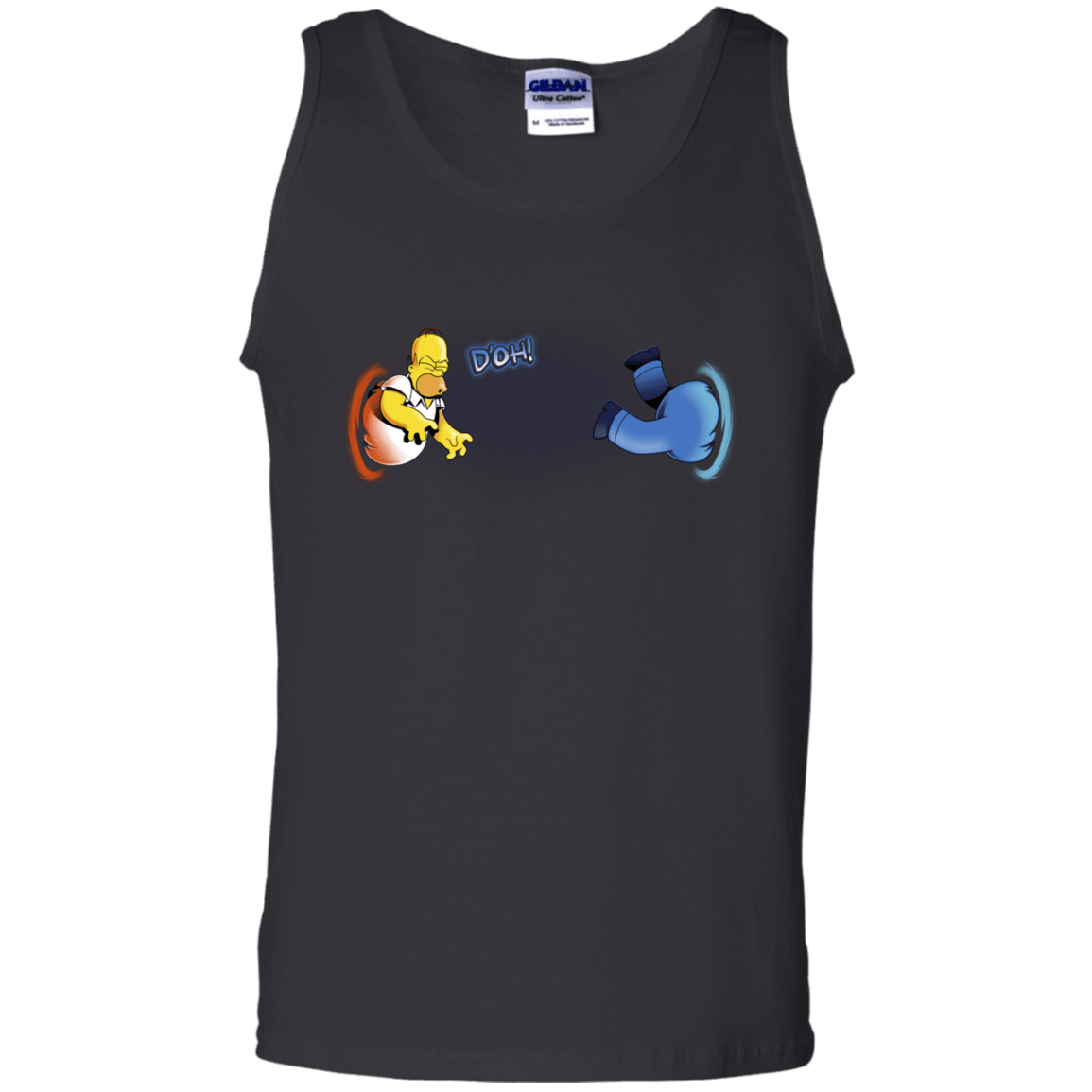 T-Shirts Black / S Portal D'oh Men's Tank Top