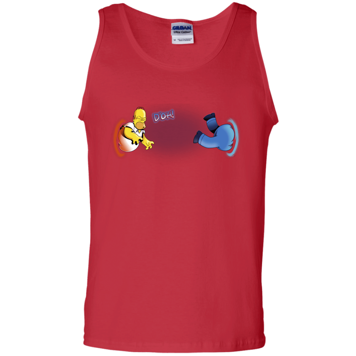 T-Shirts Red / S Portal D'oh Men's Tank Top