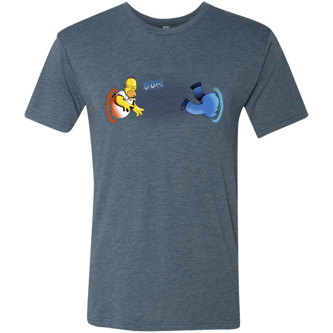 T-Shirts Indigo / S Portal D'oh Men's Triblend T-Shirt