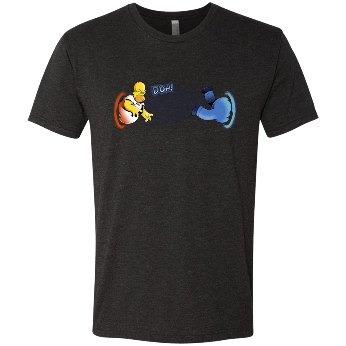 T-Shirts Vintage Black / S Portal D'oh Men's Triblend T-Shirt