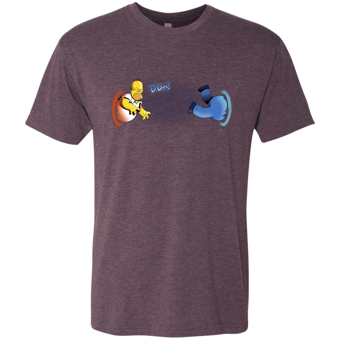 T-Shirts Vintage Purple / S Portal D'oh Men's Triblend T-Shirt