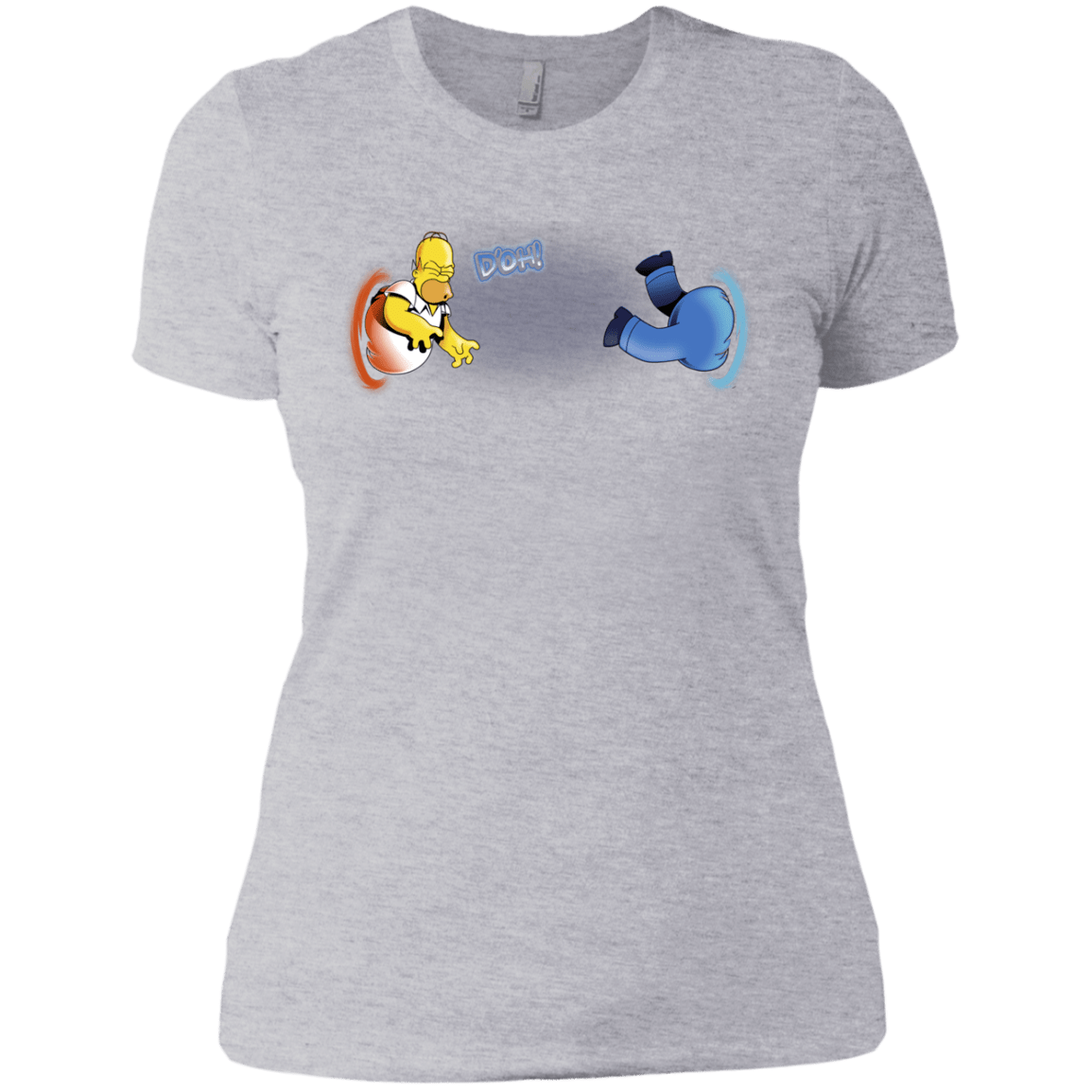 T-Shirts Heather Grey / X-Small Portal D'oh Women's Premium T-Shirt