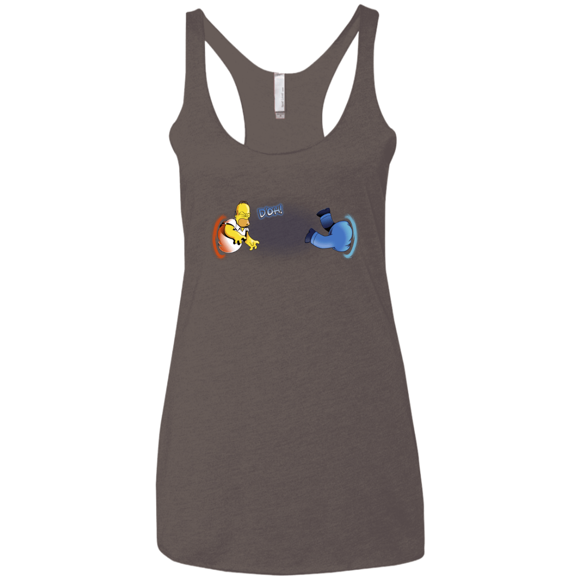 T-Shirts Macchiato / X-Small Portal D'oh Women's Triblend Racerback Tank