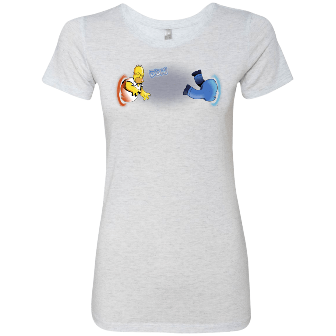 T-Shirts Heather White / S Portal D'oh Women's Triblend T-Shirt