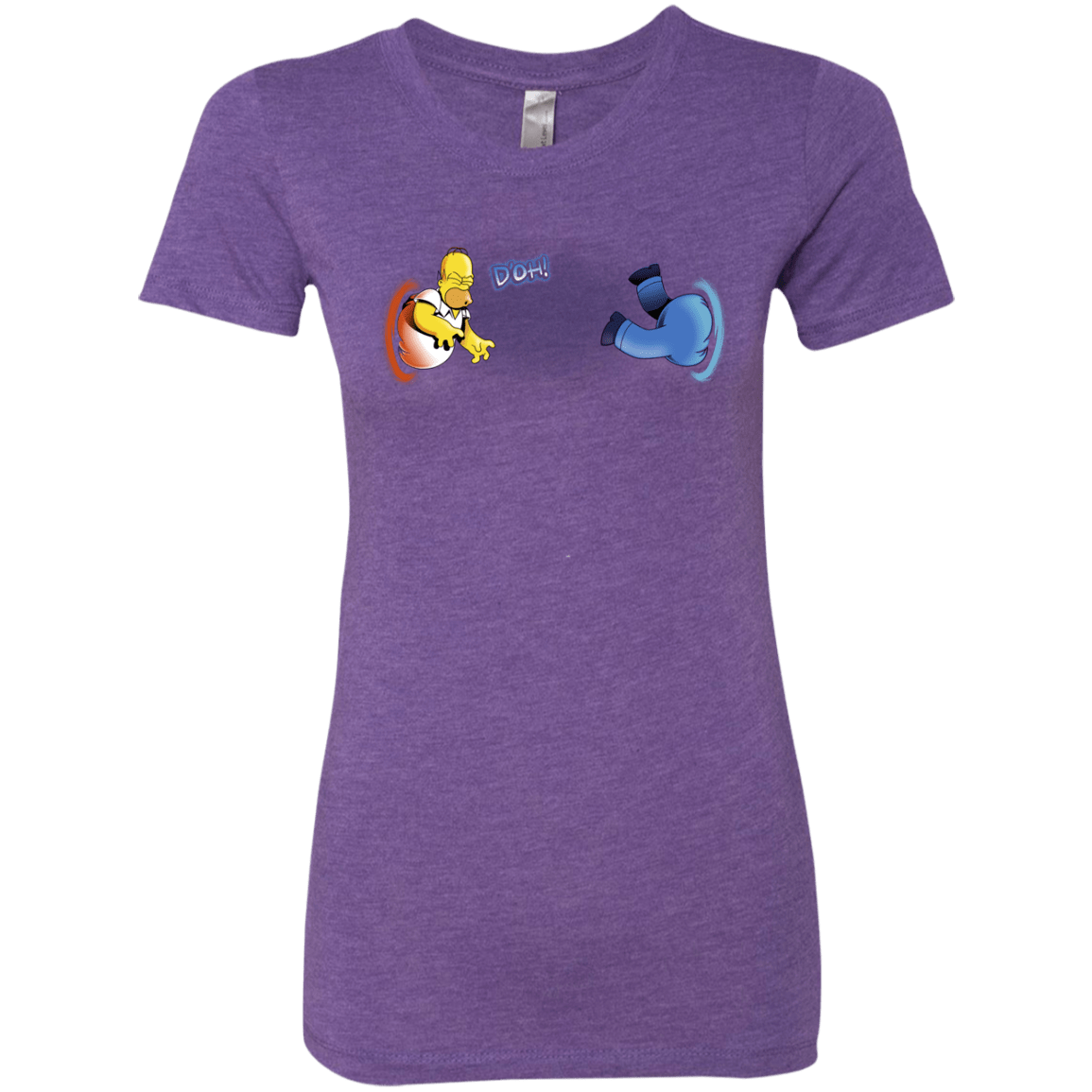 T-Shirts Purple Rush / S Portal D'oh Women's Triblend T-Shirt