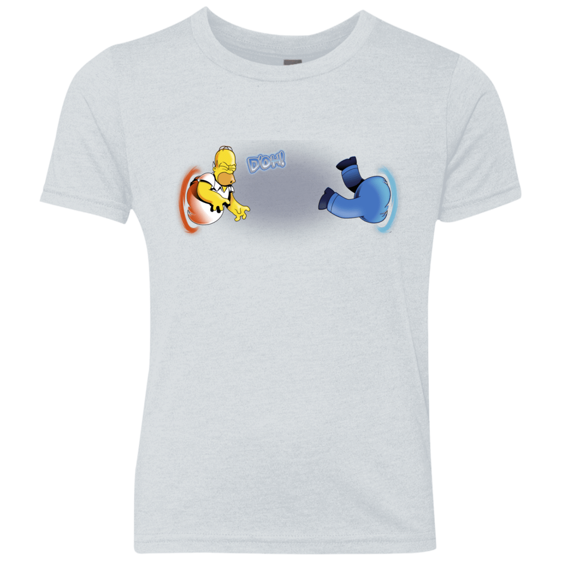 T-Shirts Heather White / YXS Portal D'oh Youth Triblend T-Shirt