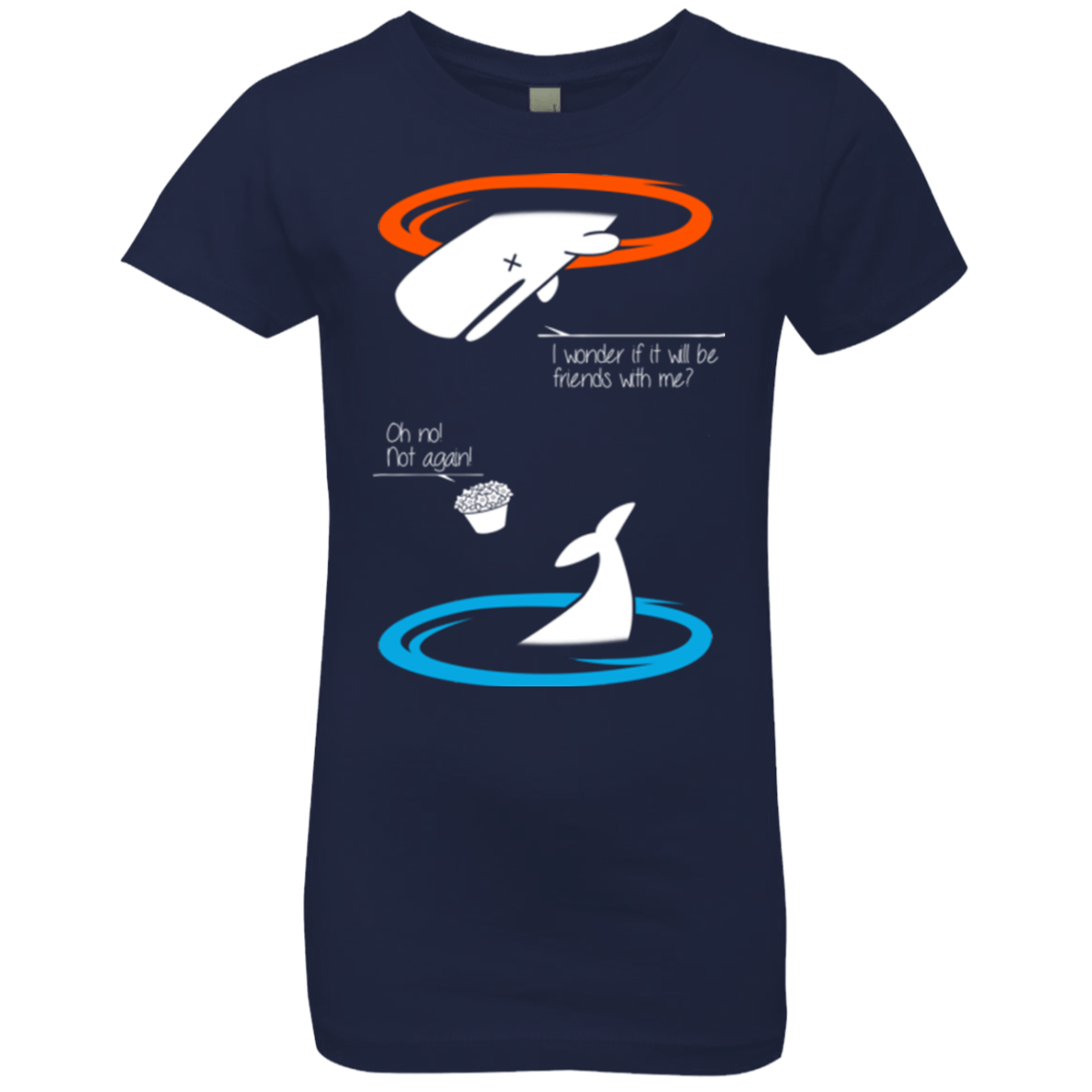 T-Shirts Midnight Navy / YXS Portal guide Girls Premium T-Shirt