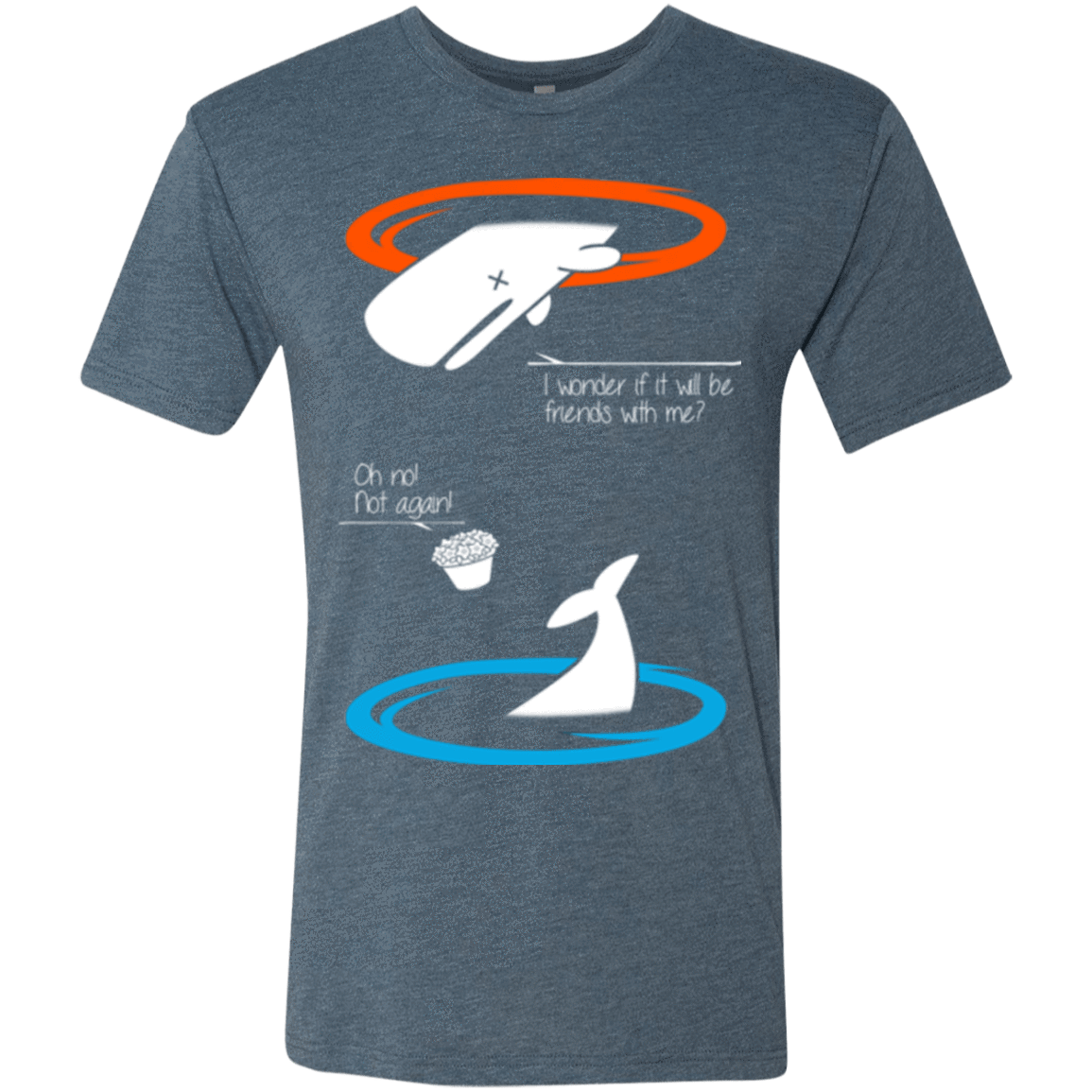 T-Shirts Indigo / Small Portal guide Men's Triblend T-Shirt