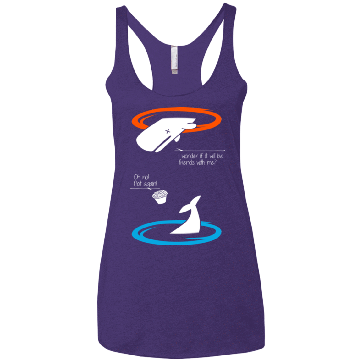 T-Shirts Purple / X-Small Portal guide Women's Triblend Racerback Tank