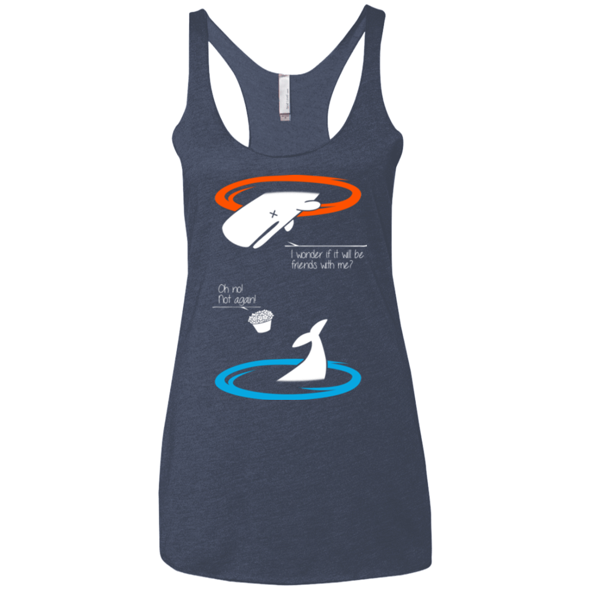 T-Shirts Vintage Navy / X-Small Portal guide Women's Triblend Racerback Tank