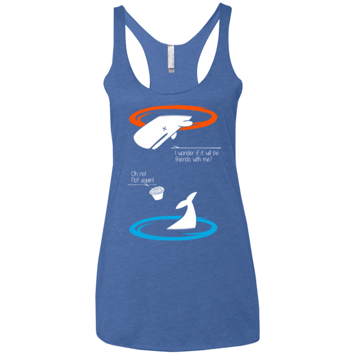 T-Shirts Vintage Royal / X-Small Portal guide Women's Triblend Racerback Tank