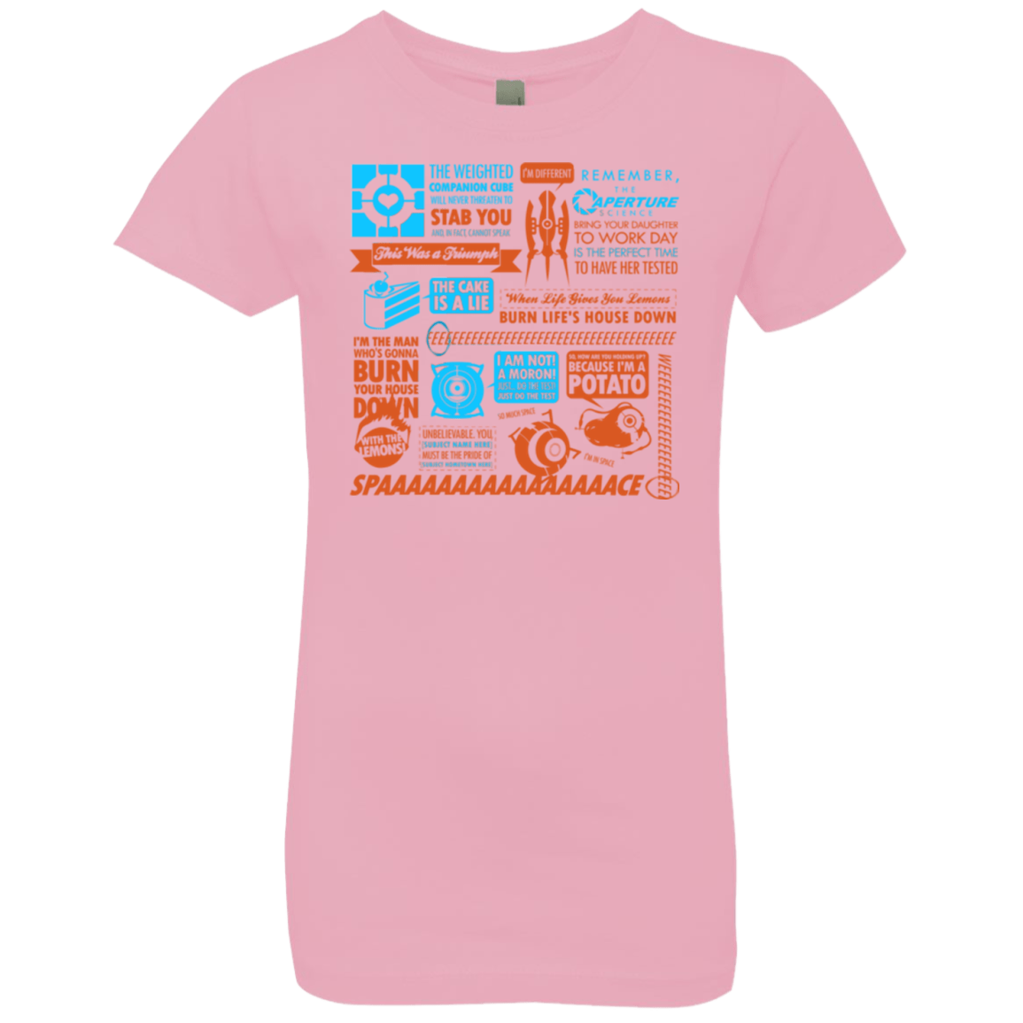 T-Shirts Light Pink / YXS Portal Quotes Girls Premium T-Shirt