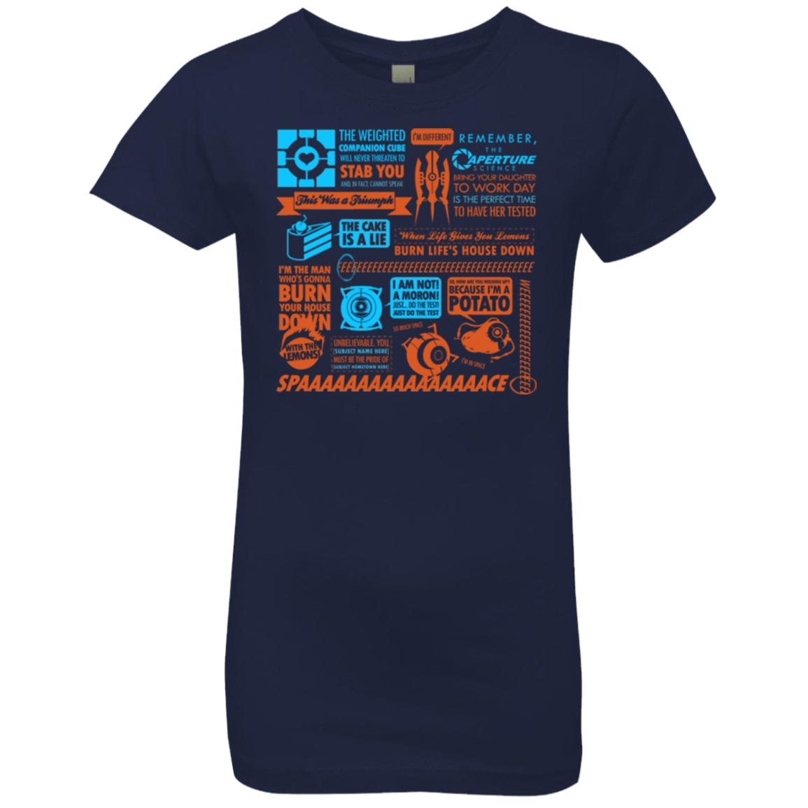 T-Shirts Midnight Navy / YXS Portal Quotes Girls Premium T-Shirt