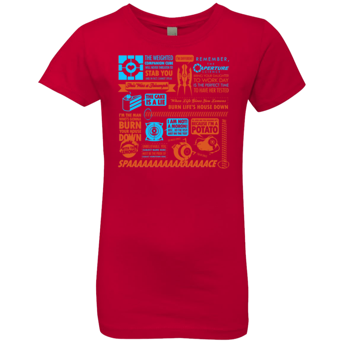 T-Shirts Red / YXS Portal Quotes Girls Premium T-Shirt