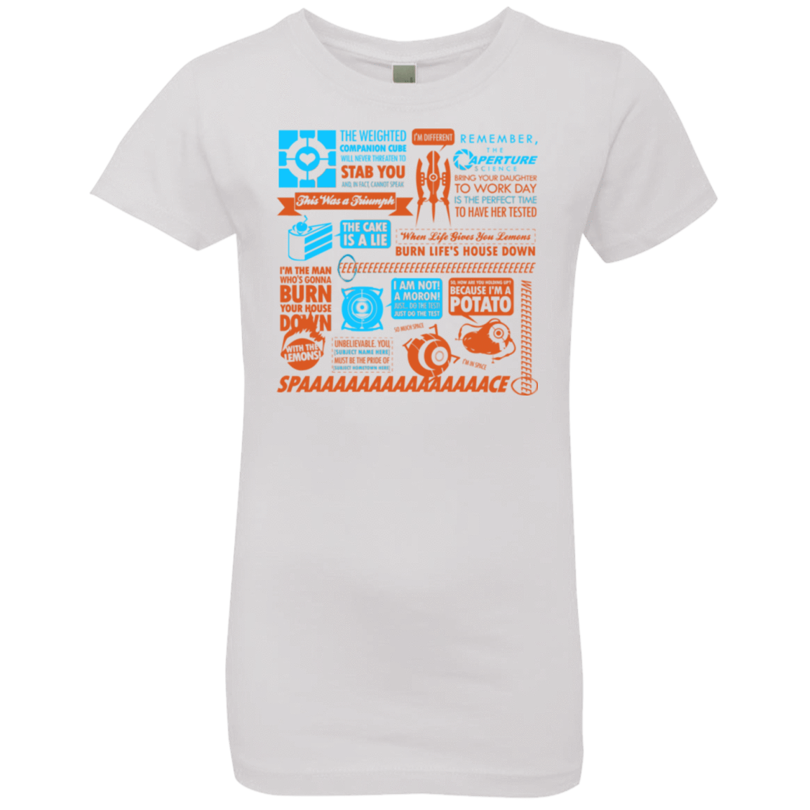 T-Shirts White / YXS Portal Quotes Girls Premium T-Shirt