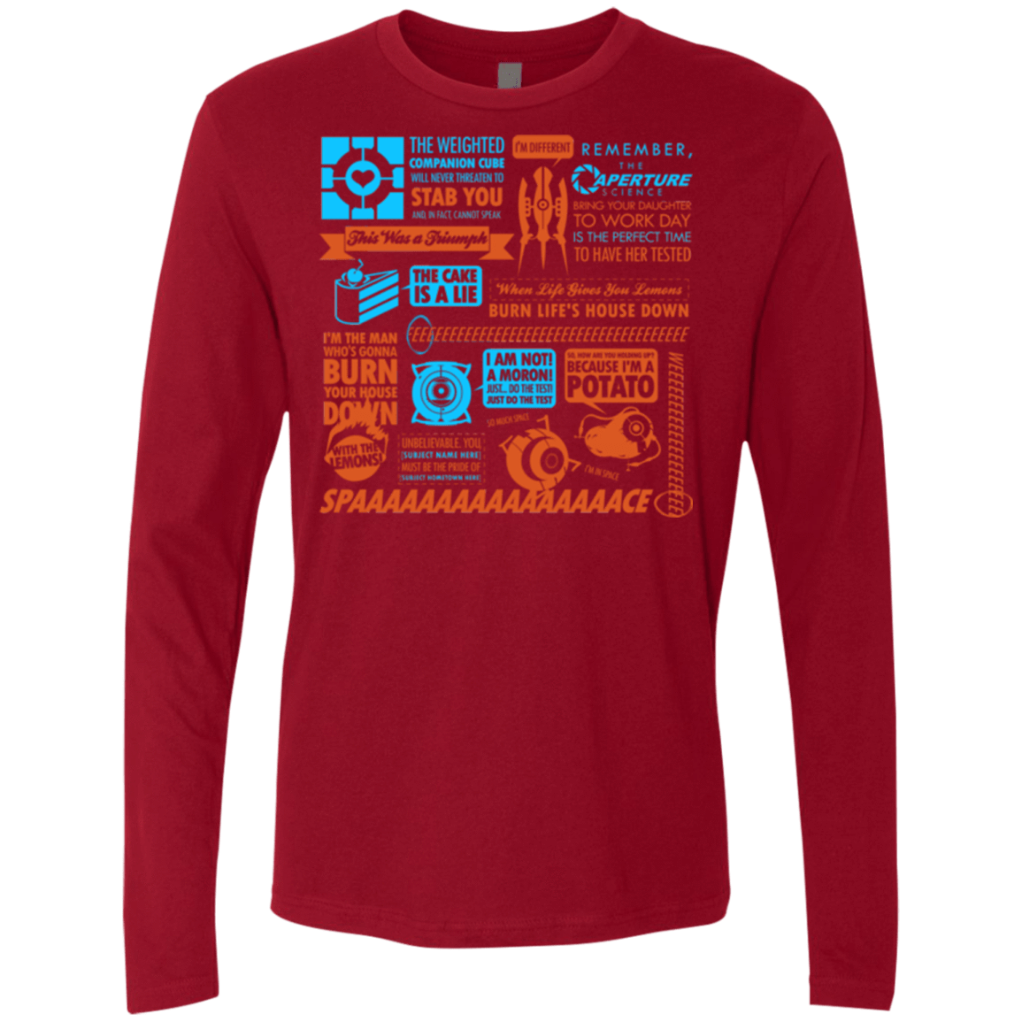 T-Shirts Cardinal / Small Portal Quotes Men's Premium Long Sleeve