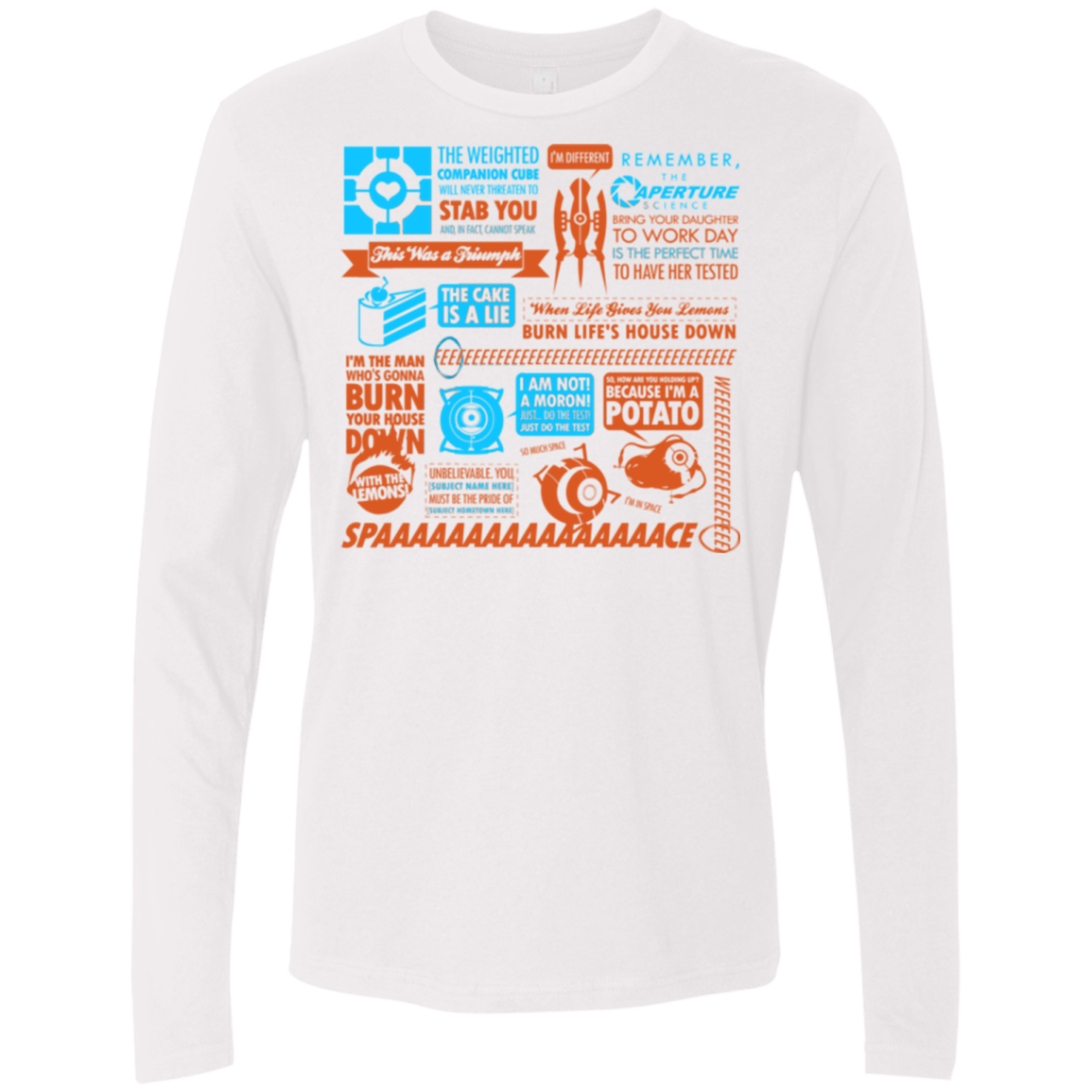 T-Shirts White / Small Portal Quotes Men's Premium Long Sleeve