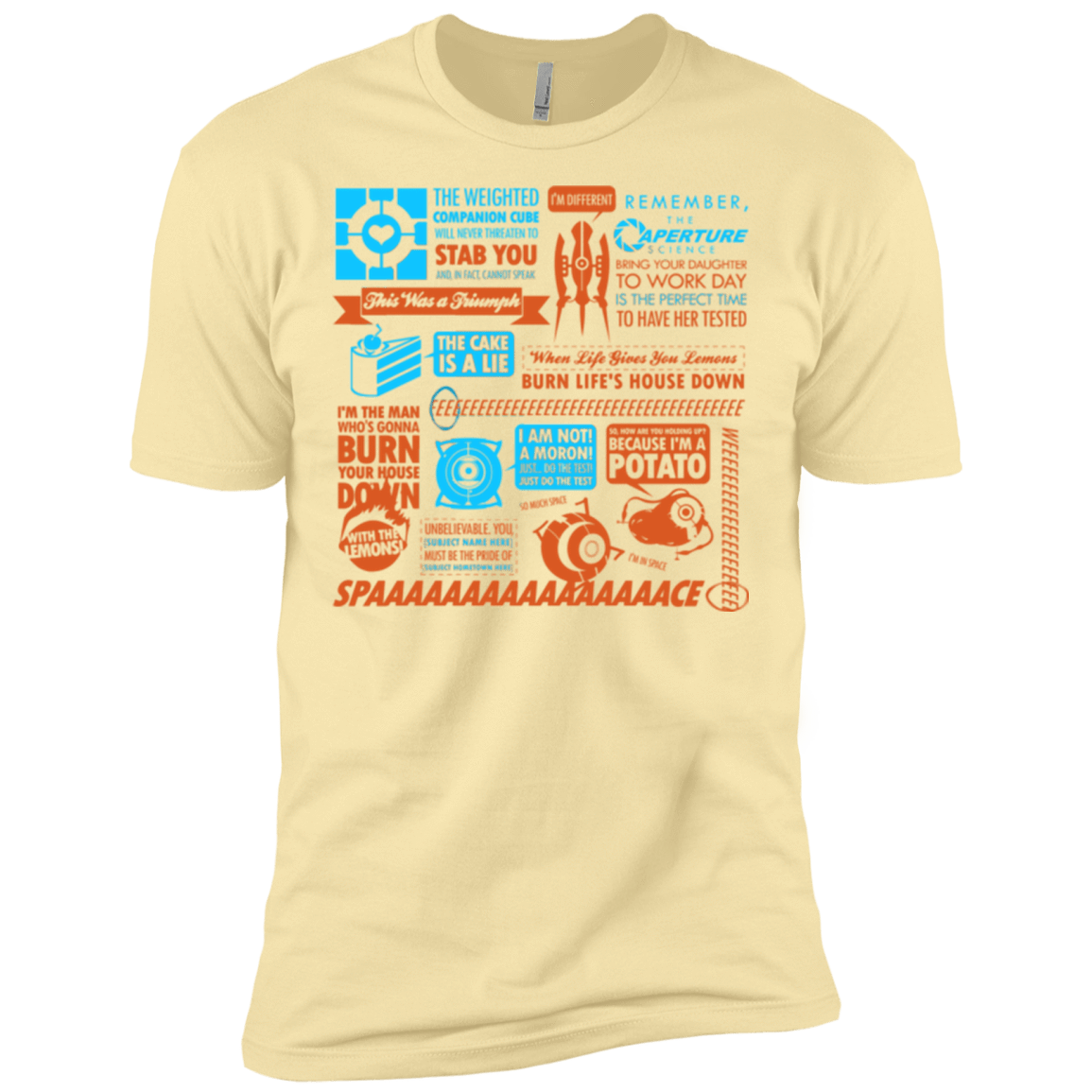 T-Shirts Banana Cream / X-Small Portal Quotes Men's Premium T-Shirt