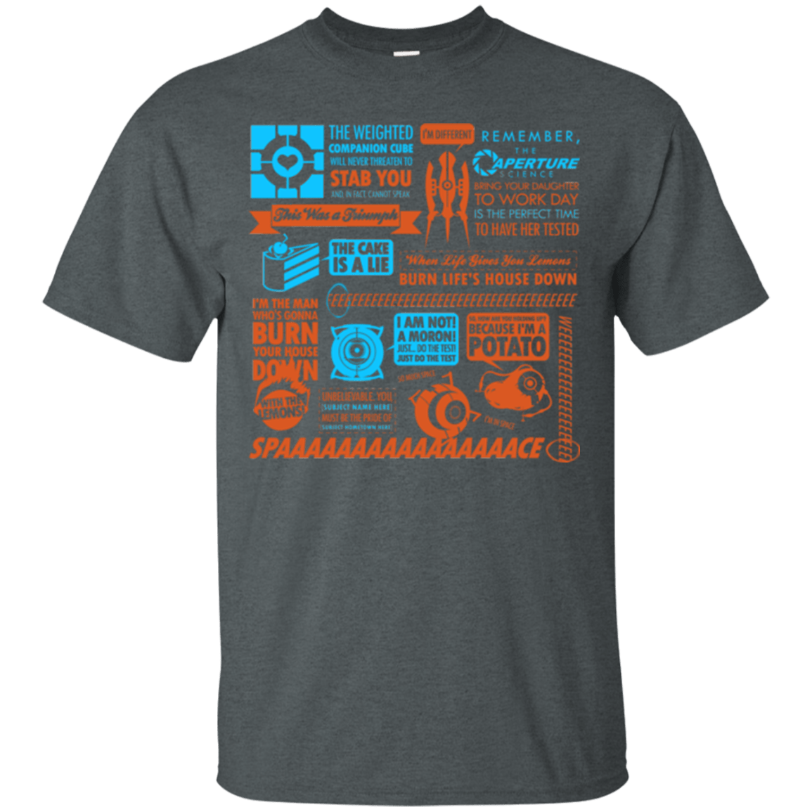 T-Shirts Dark Heather / Small Portal Quotes T-Shirt