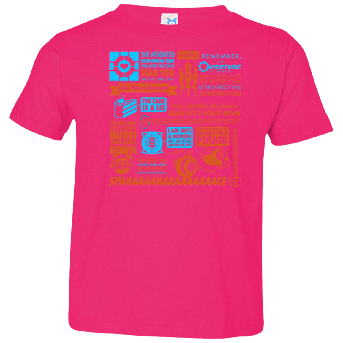 T-Shirts Hot Pink / 2T Portal Quotes Toddler Premium T-Shirt