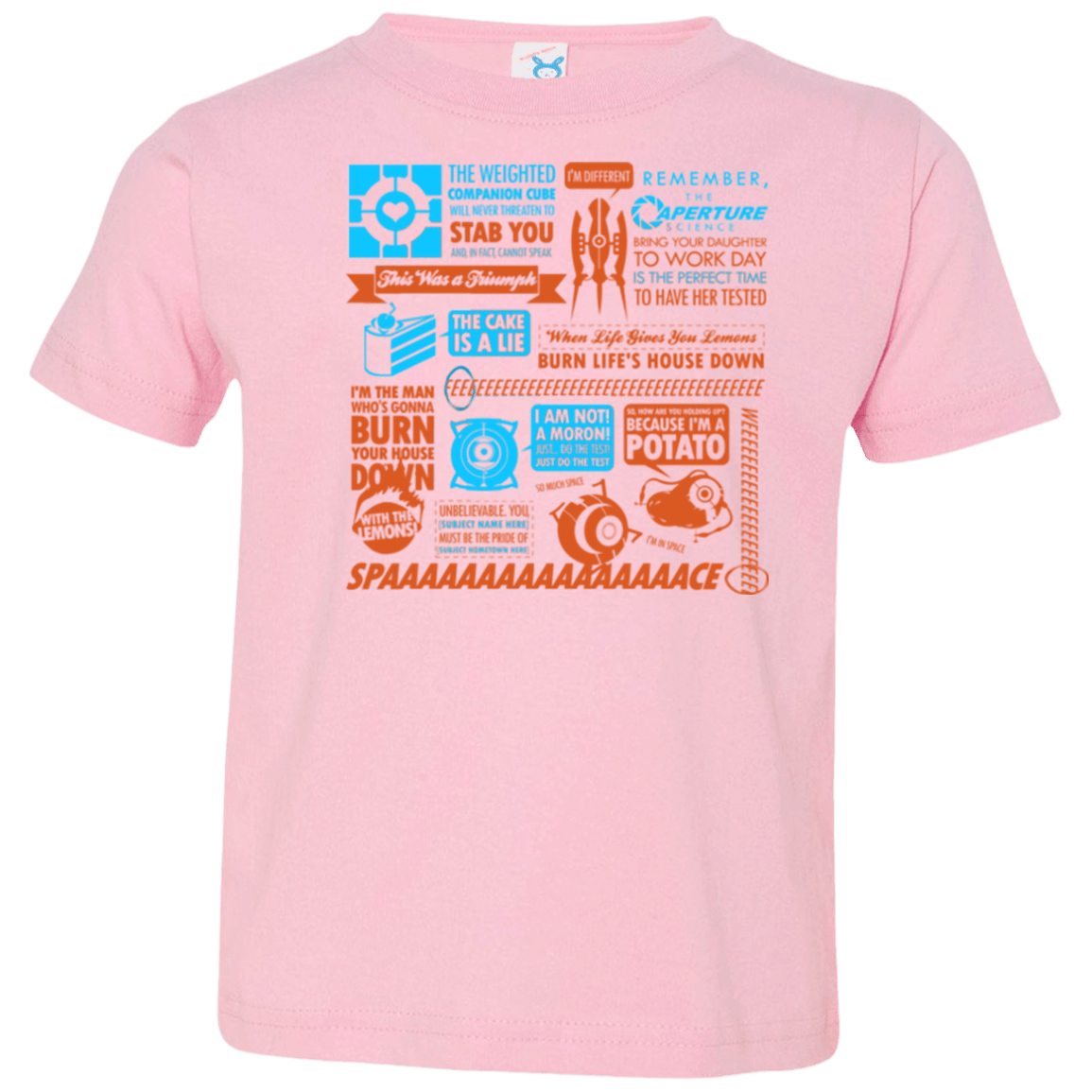 T-Shirts Pink / 2T Portal Quotes Toddler Premium T-Shirt