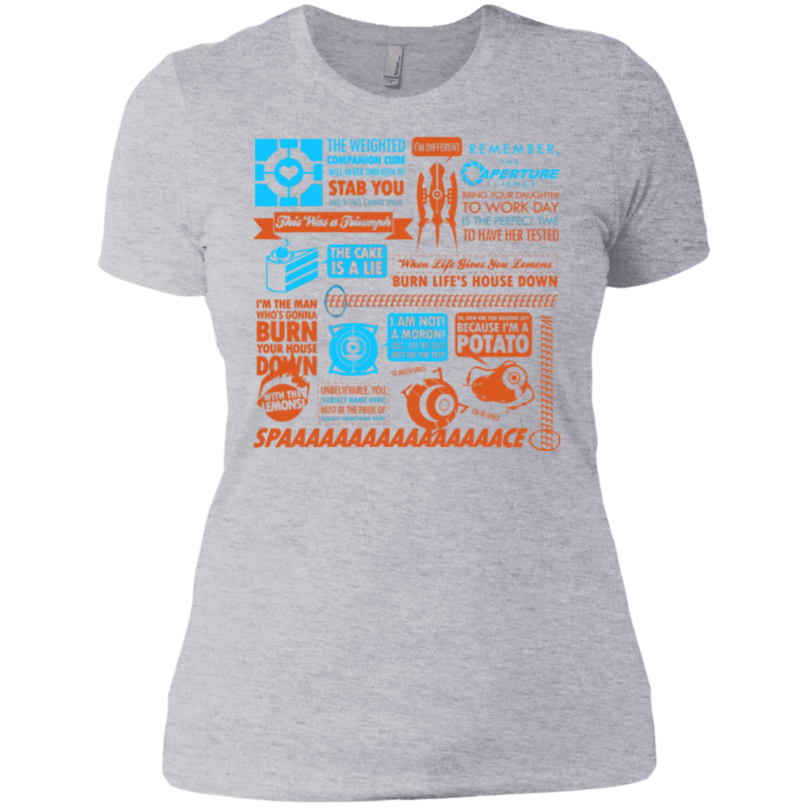 T-Shirts Heather Grey / X-Small Portal Quotes Women's Premium T-Shirt