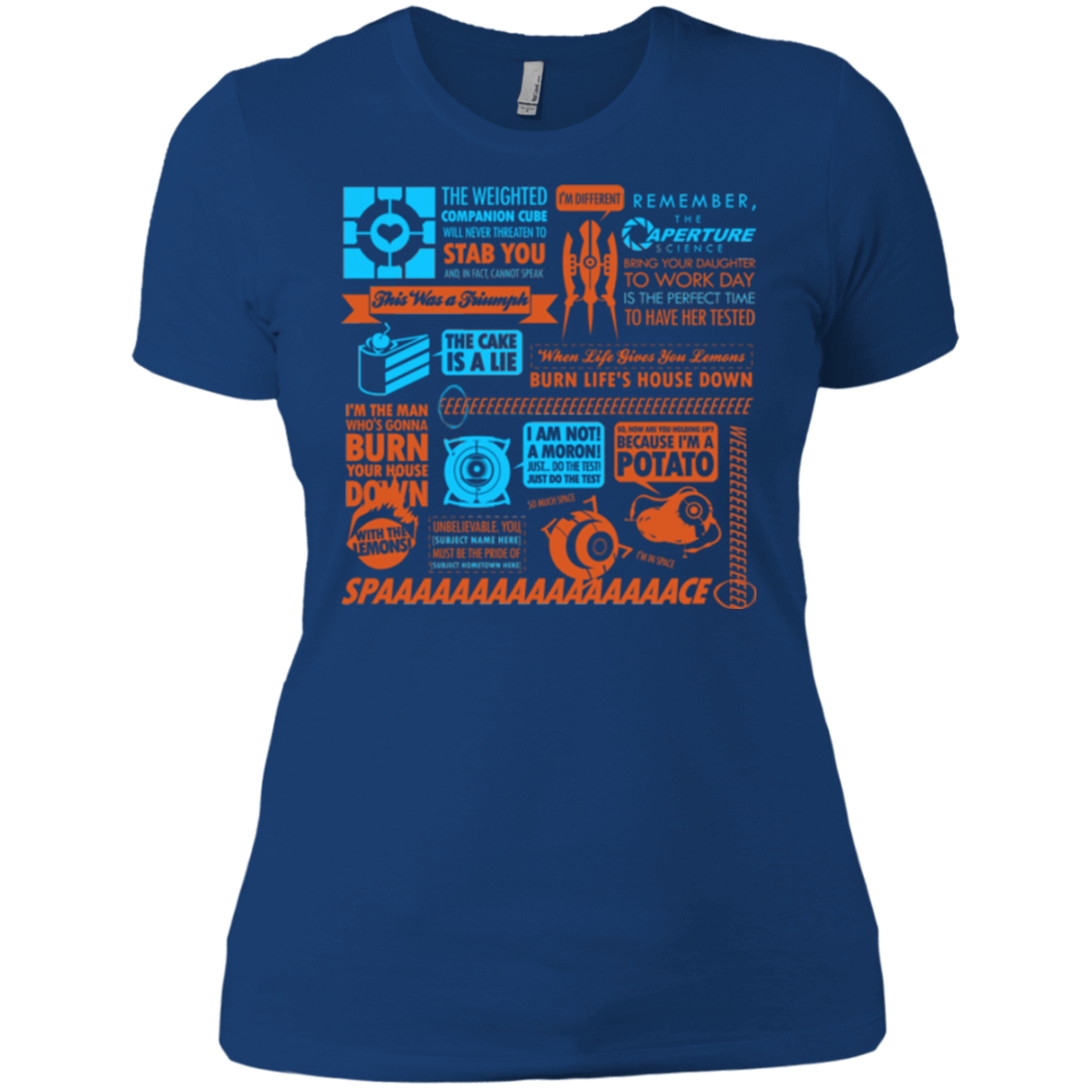 T-Shirts Royal / X-Small Portal Quotes Women's Premium T-Shirt