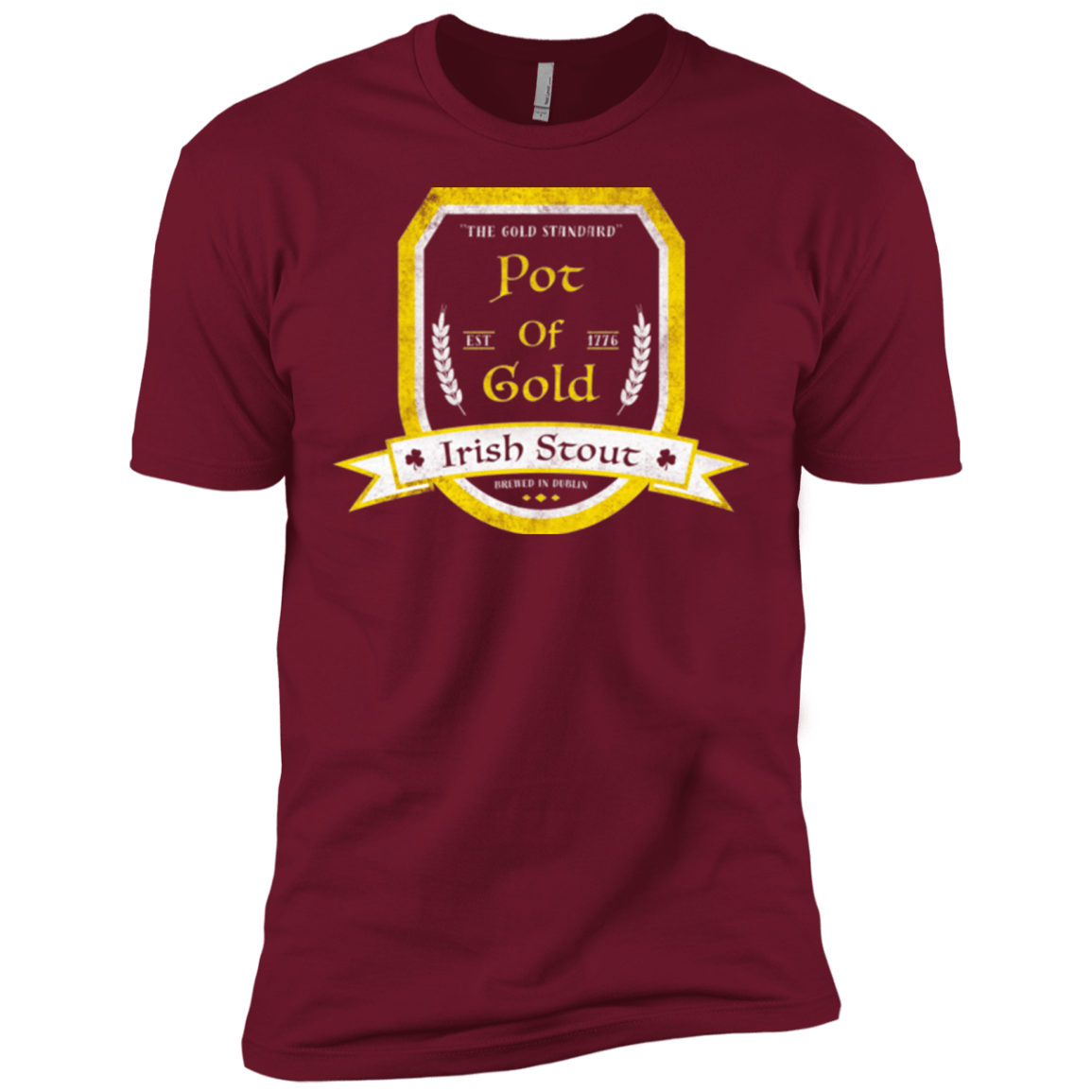 T-Shirts Cardinal / X-Small Pot of Gold Irish Stout Men's Premium T-Shirt