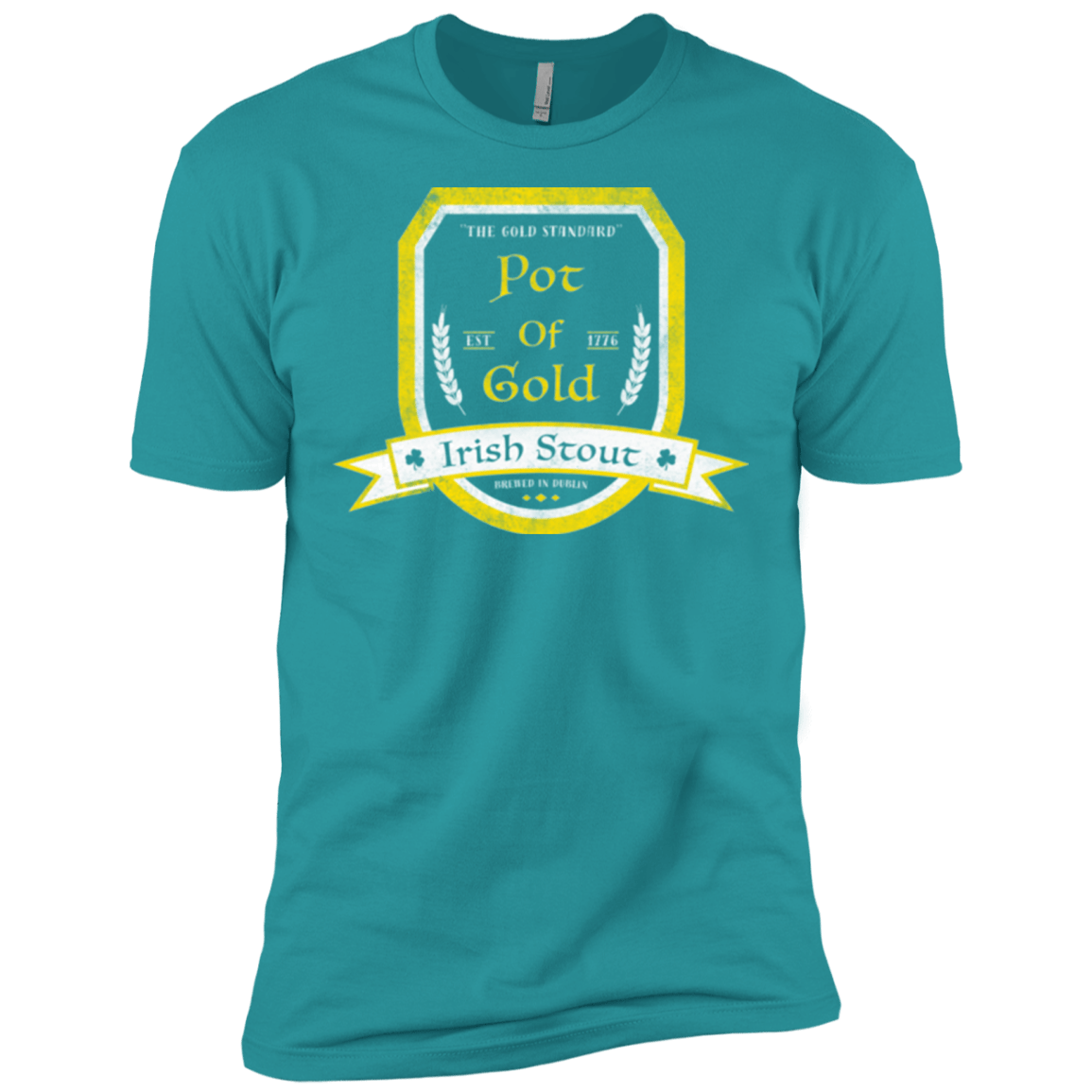 T-Shirts Tahiti Blue / X-Small Pot of Gold Irish Stout Men's Premium T-Shirt