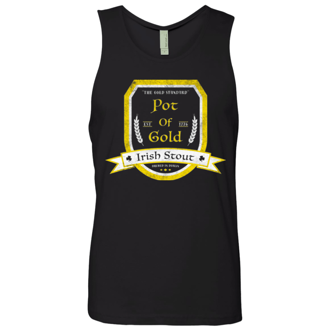 T-Shirts Black / Small Pot of Gold Irish Stout Men's Premium Tank Top