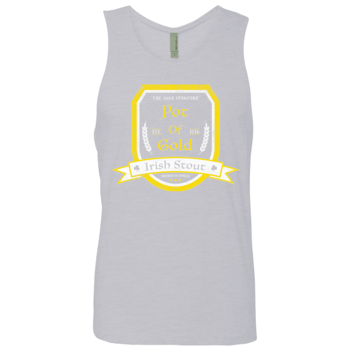 T-Shirts Heather Grey / Small Pot of Gold Irish Stout Men's Premium Tank Top
