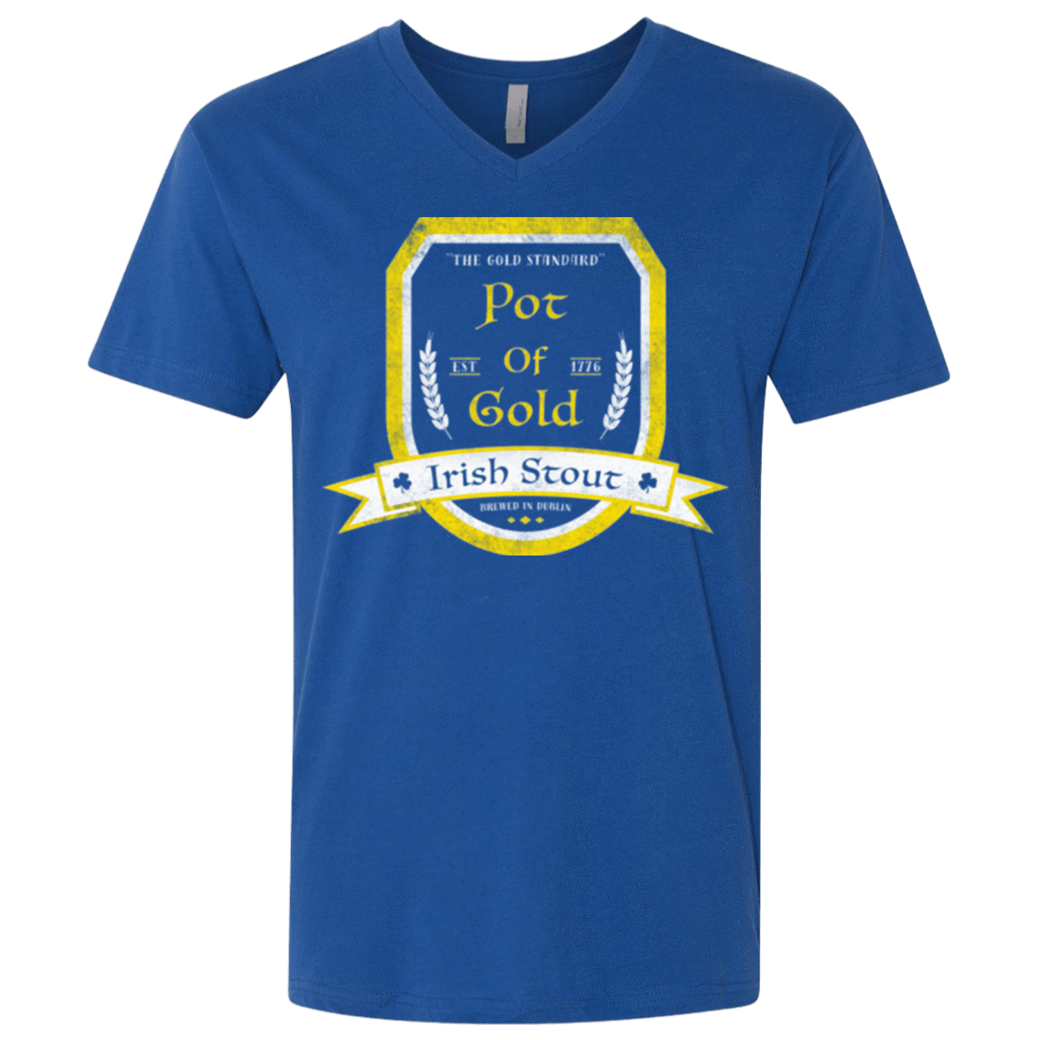 T-Shirts Royal / X-Small Pot of Gold Irish Stout Men's Premium V-Neck