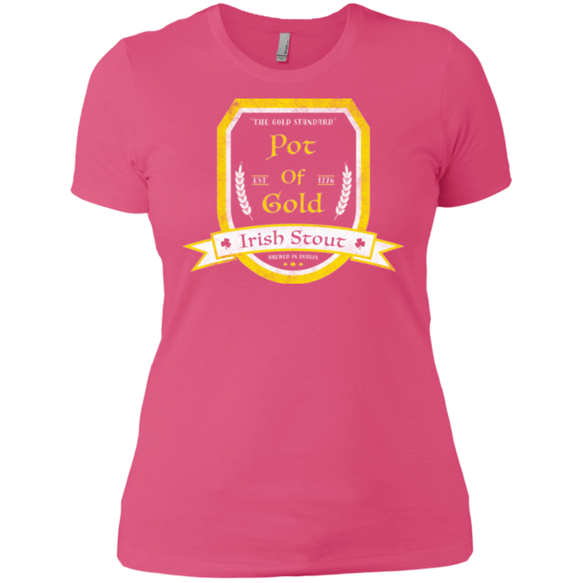 T-Shirts Hot Pink / X-Small Pot of Gold Irish Stout Women's Premium T-Shirt