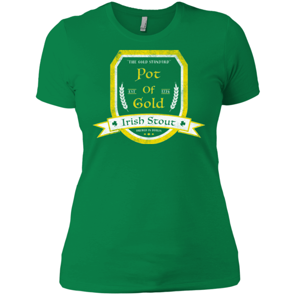 T-Shirts Kelly Green / X-Small Pot of Gold Irish Stout Women's Premium T-Shirt