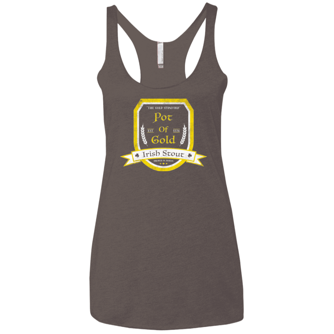 T-Shirts Macchiato / X-Small Pot of Gold Irish Stout Women's Triblend Racerback Tank