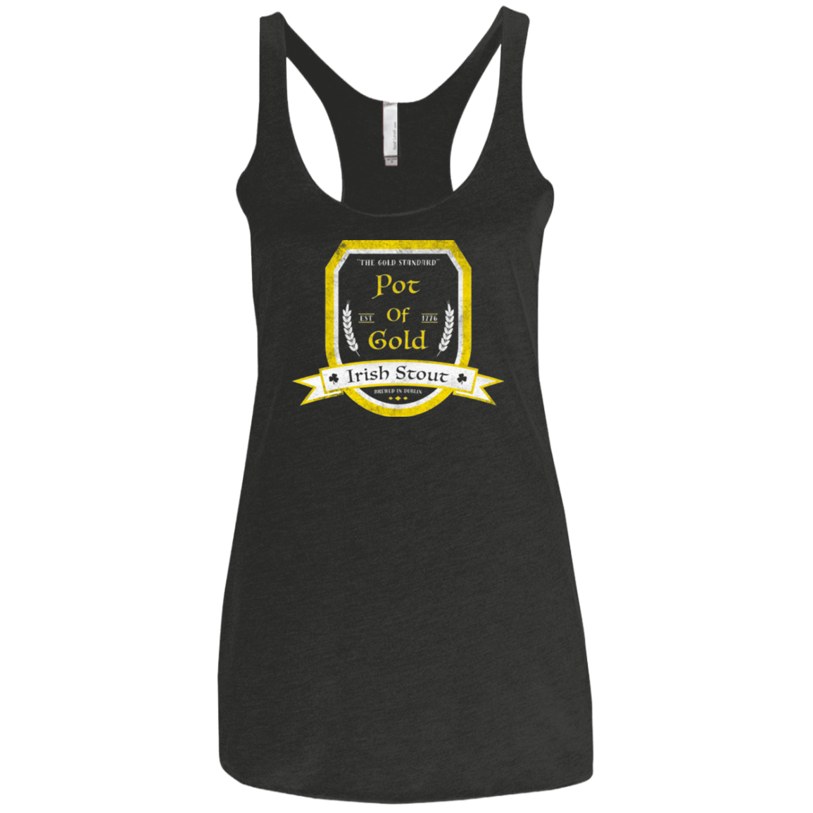 T-Shirts Vintage Black / X-Small Pot of Gold Irish Stout Women's Triblend Racerback Tank