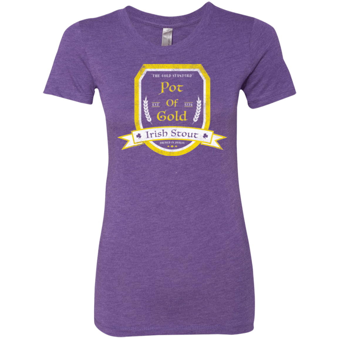 T-Shirts Purple Rush / Small Pot of Gold Irish Stout Women's Triblend T-Shirt
