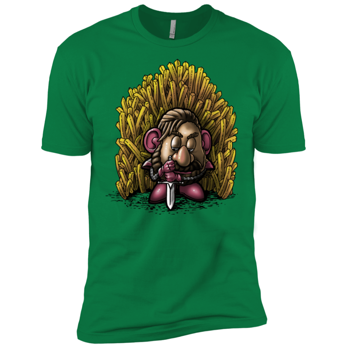 T-Shirts Kelly Green / X-Small Potato Men's Premium T-Shirt