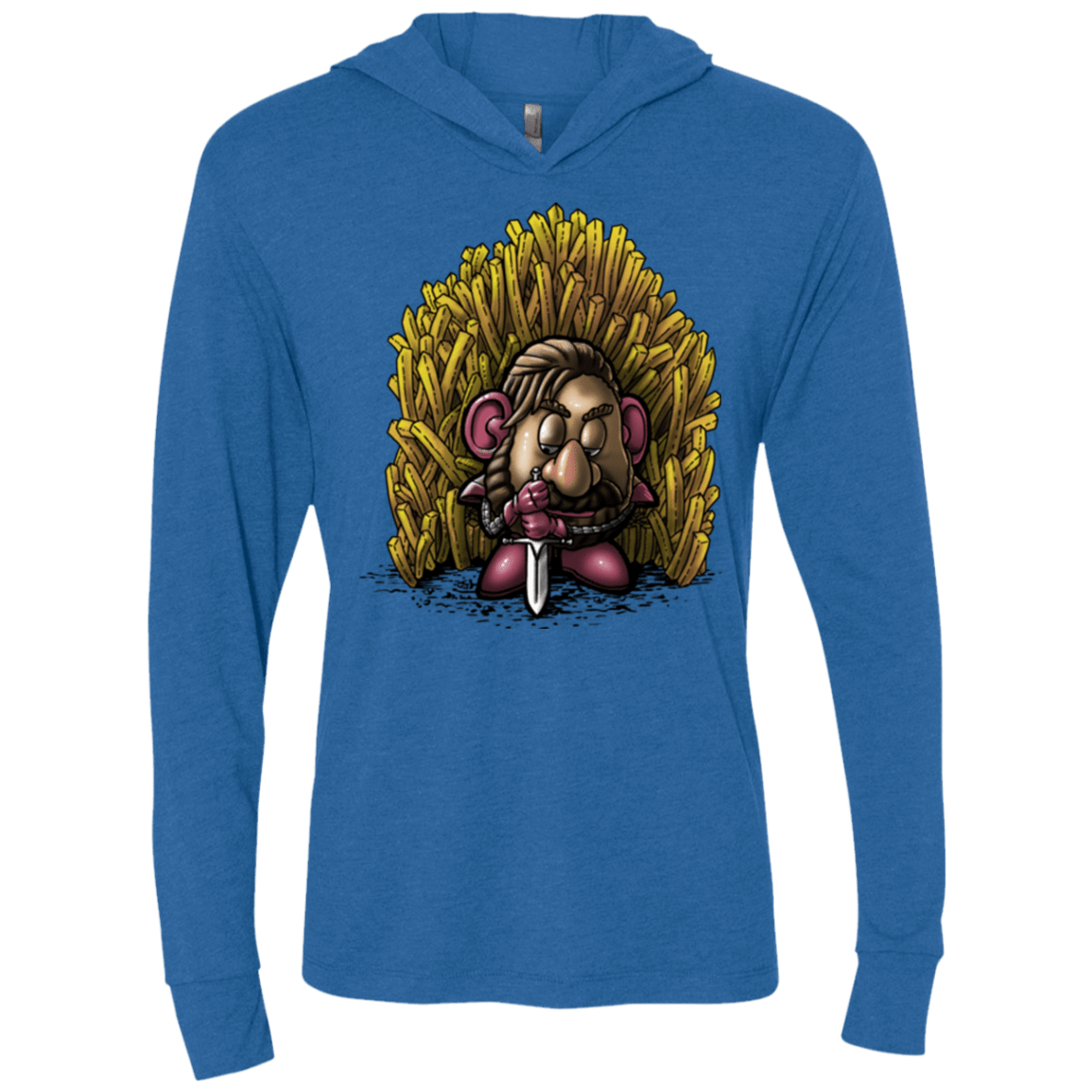 T-Shirts Vintage Royal / X-Small Potato Triblend Long Sleeve Hoodie Tee