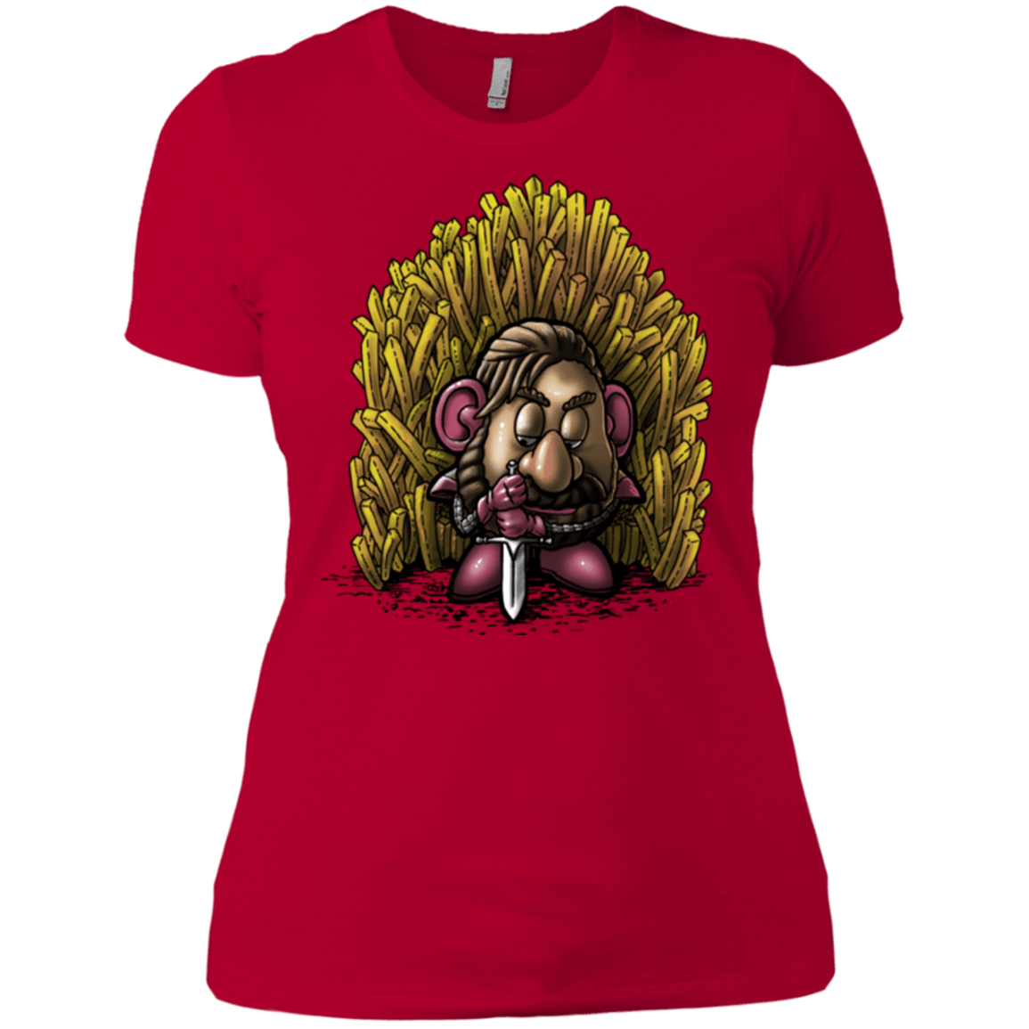 T-Shirts Red / X-Small Potato Women's Premium T-Shirt